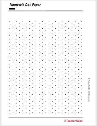 Isometric Dot Paper Printable (Pre-K - 12th Grade) - TeacherVision